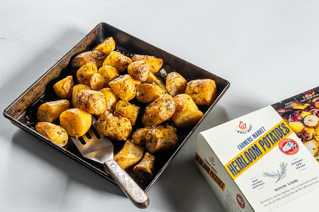 Fully Cooked Heirloom Potatoes