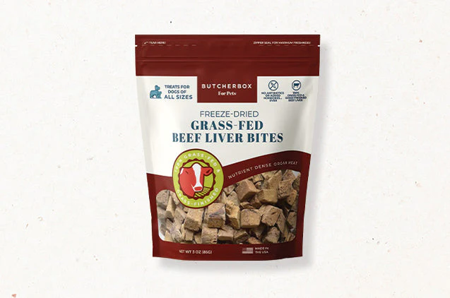 Single Ingredient Freeze-Dried Beef Liver Bites